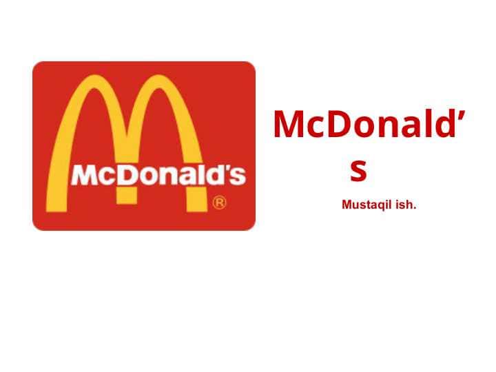 McDonald's tarixi
