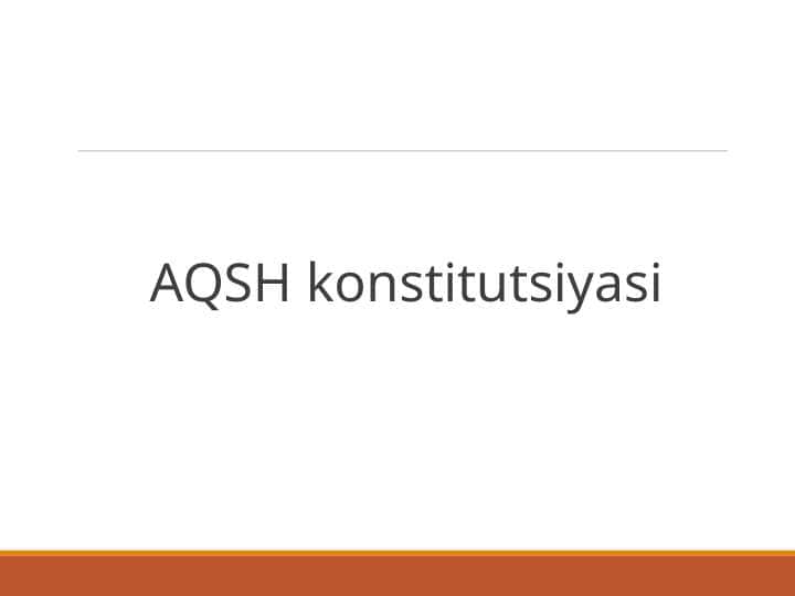 AQSH konstitutsiyasi АКШ кониституцияси