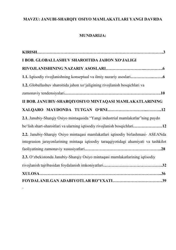 JANUBI-SHARQIY OSIYO MAMLAKATLARI YANGI DAVRDA.docx