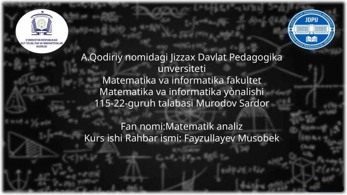Dirixle Integrali