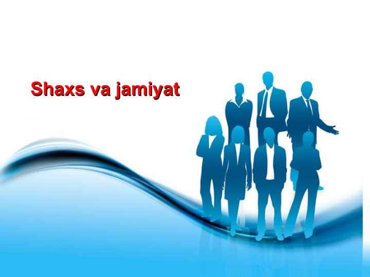 Shaxs va jamiyat
