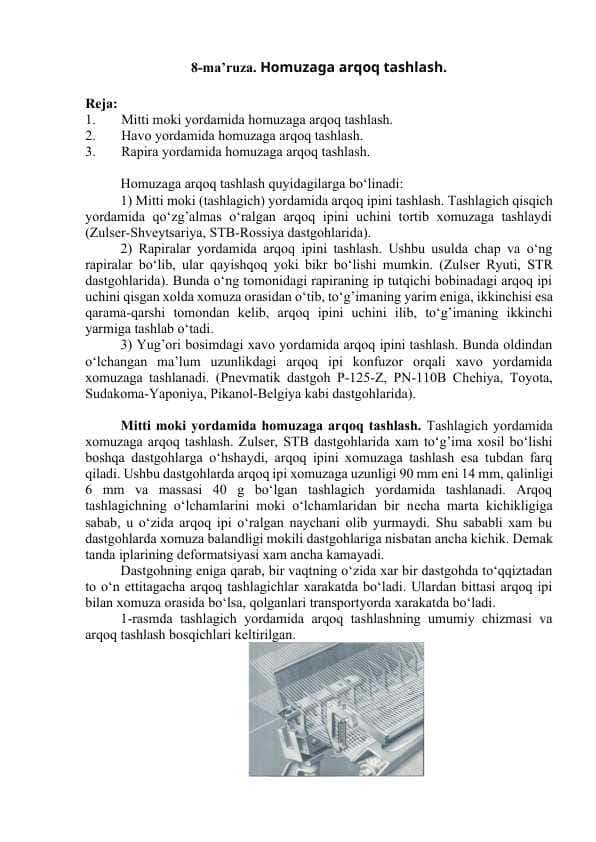Homuzaga arqoq tashlash.
