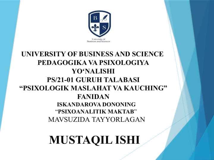 psixoanalitik maktab