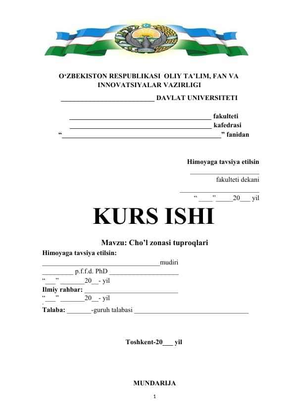 Cho’l zonasi tuproqlari