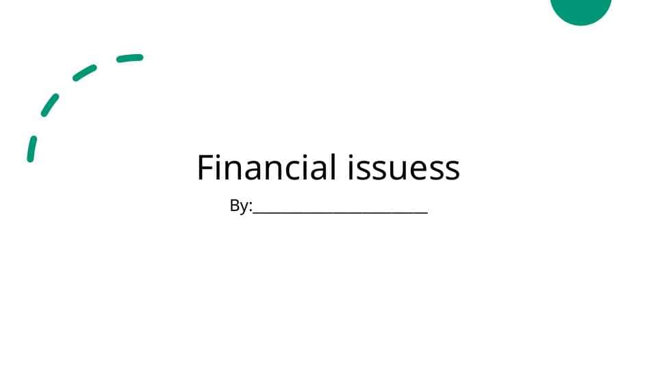 Financial issuess