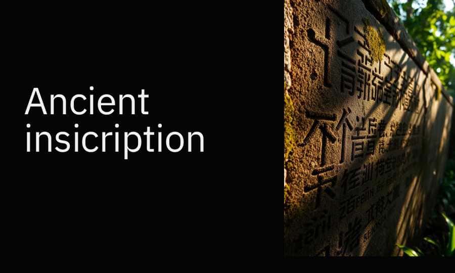 Ancient insicription