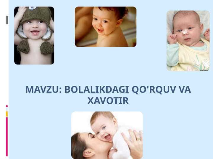 Bolalikdagi qo'rquv va xavotir