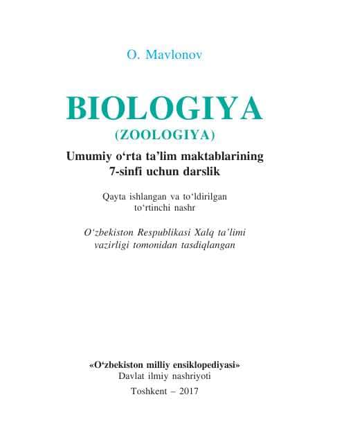 7-sinf Biologiya