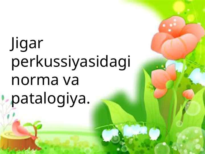 Jigar perkussiyasidagi norma va patalogiya