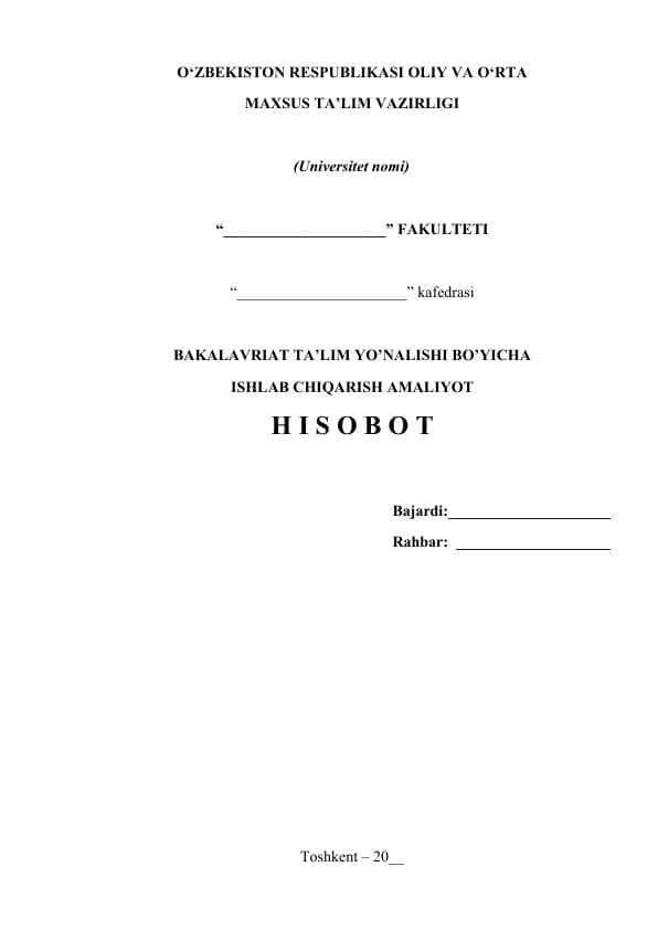 Milliy bank hisobot