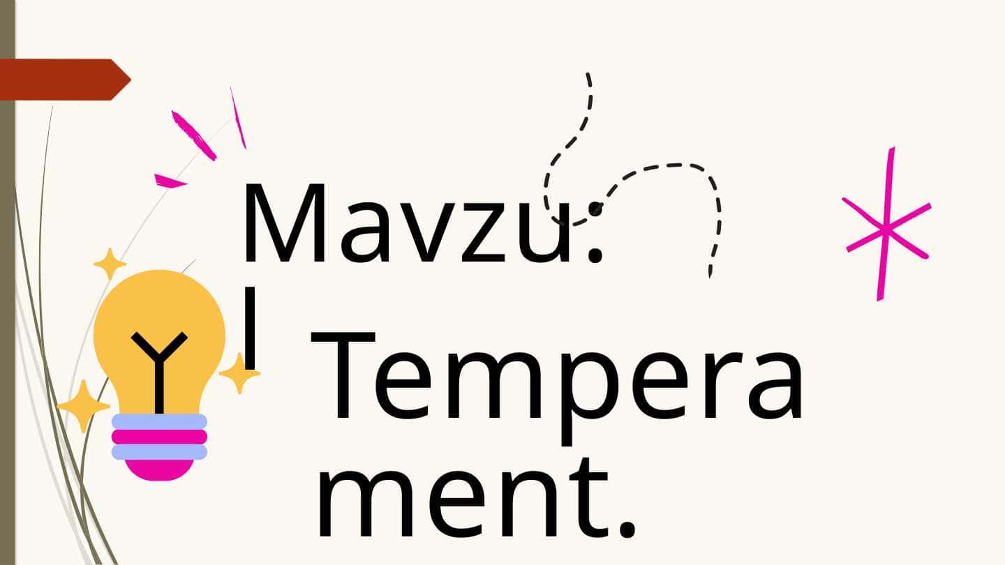 temperament