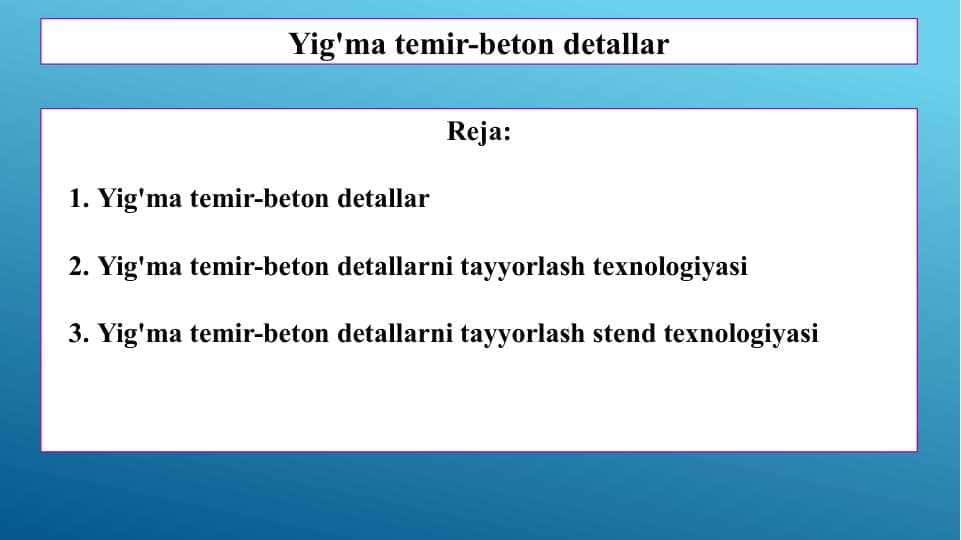 Yig'ma temir-beton detallar