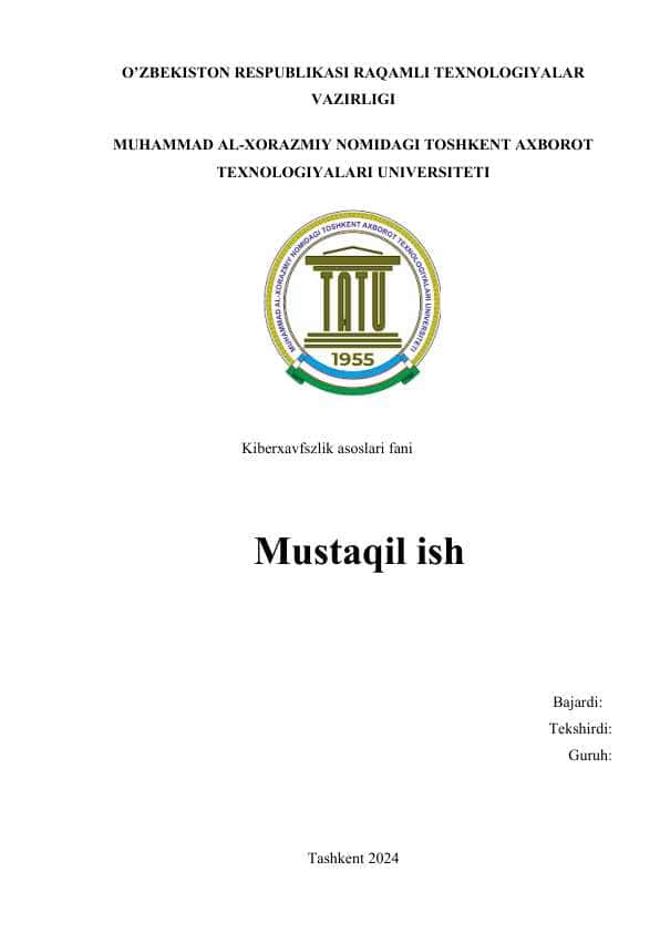 Ma'lumotlarni qayta tiklash vositalari tahlili mustaqil ish