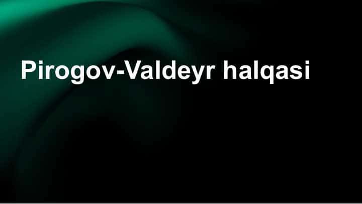 Pirogov- Valdeyer halqasi