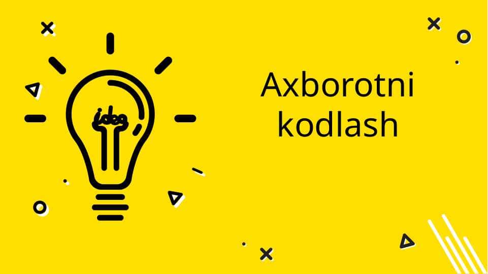 Axborotni kodlash,shifrlash