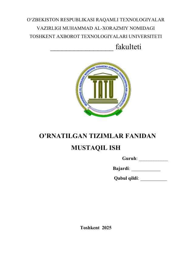 O‘rnatilgan tizimlarda GSM va GPS modullari