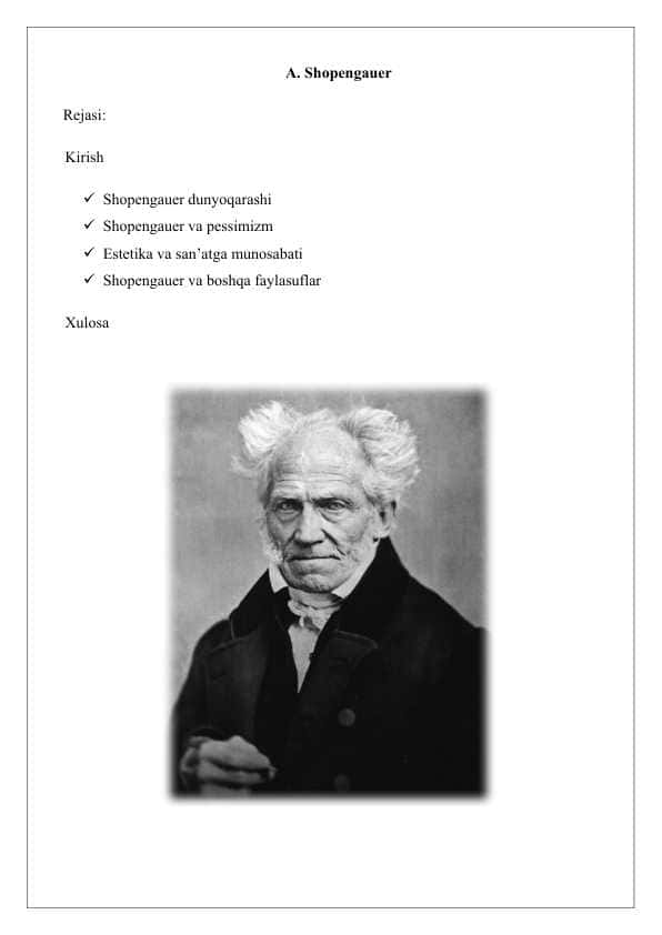 A. Shopengauer 25