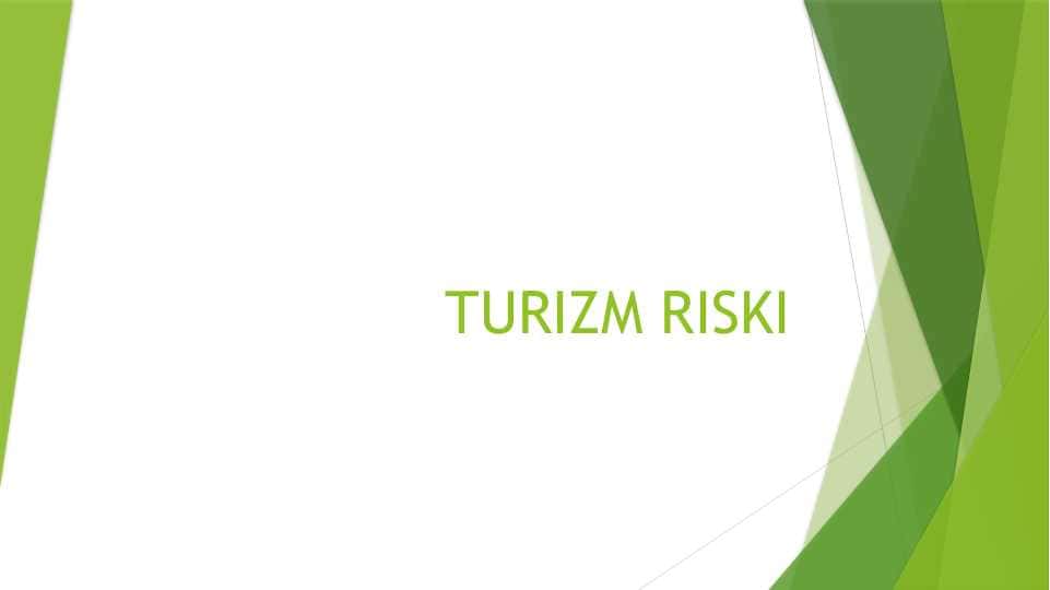 TURIZM RISKI ppt pptx