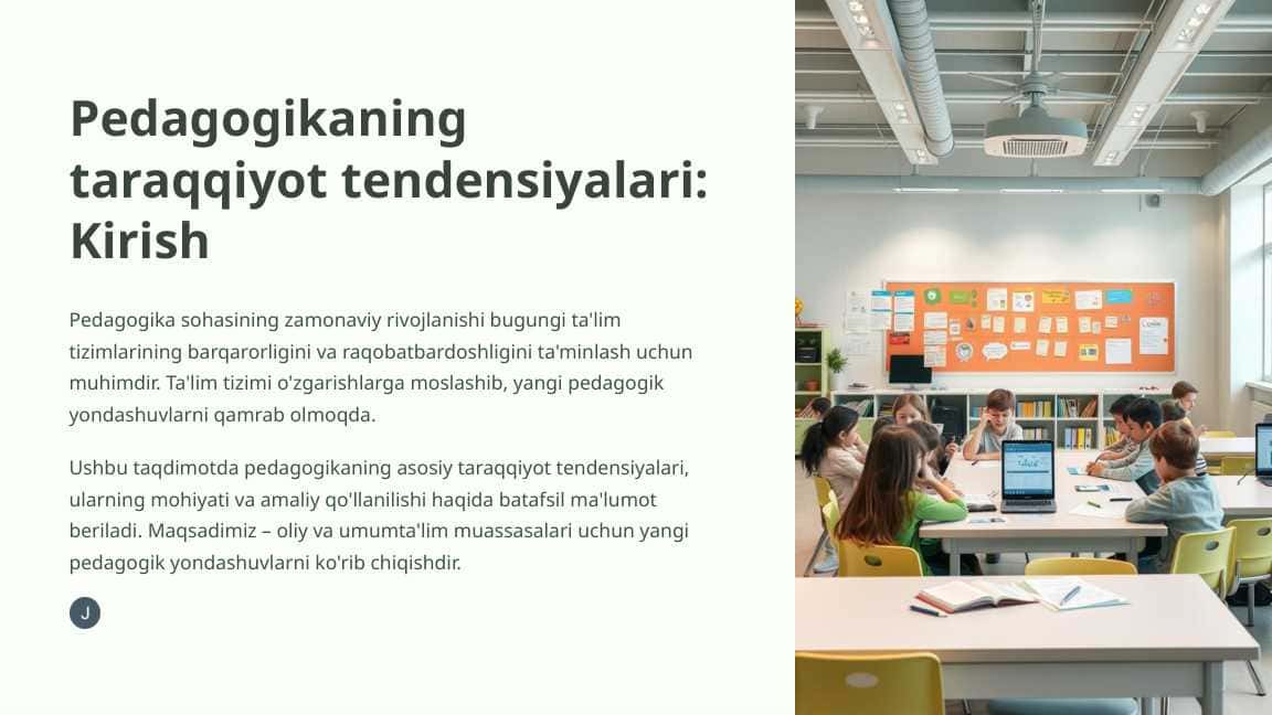 Pedagogikaning taraqqiyot tendensiyalari