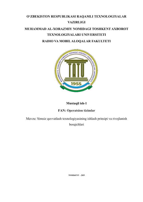 Simsiz quvvatlash texnologiyasining ishlash prinsipi va rivojlanish bosqichlari