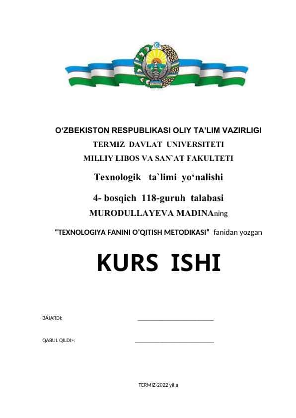 KASB TANLASHGA YO'LLASH O'QITISHDA INTERAKTIV METODLARDAN FOYDALANISH