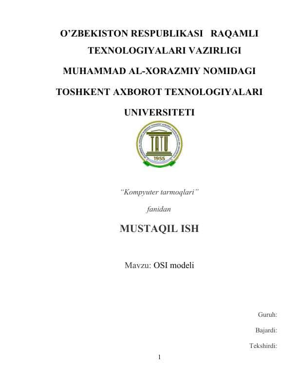 OSI modeli