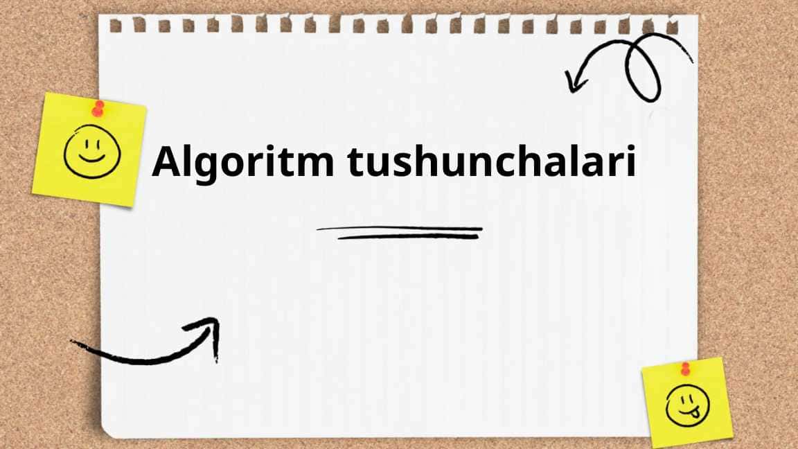 Algoritm tushunchalari