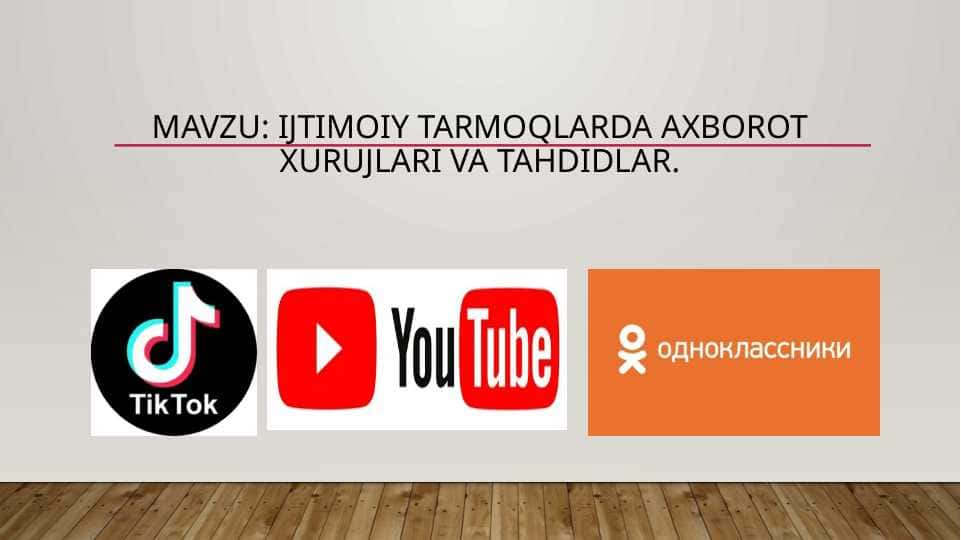 ijtimoiy tarmoqlarda axborot xurujlari va tahdidlar