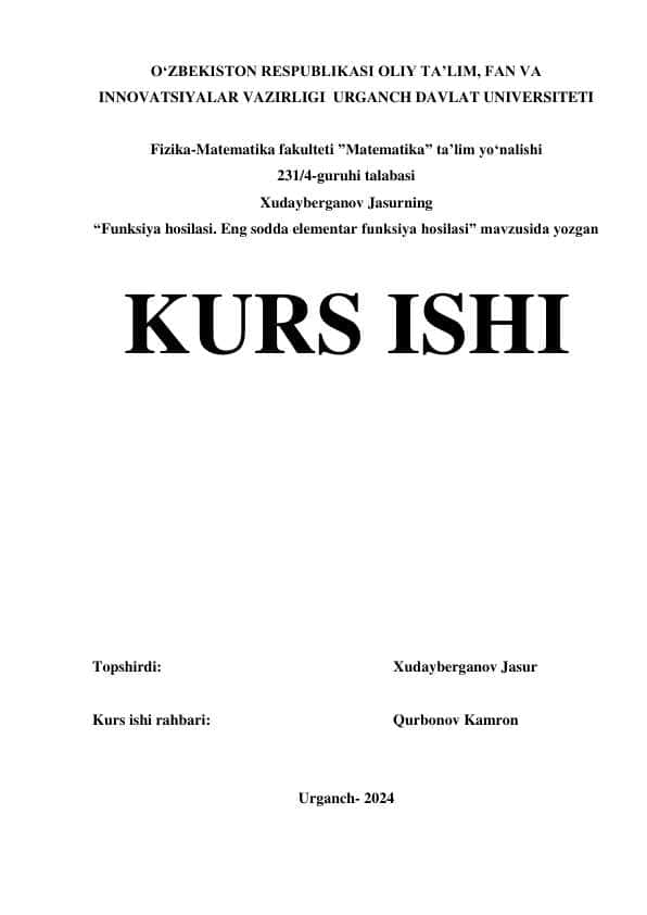 FUNKSIYA HOSILASI. ENG SODDA ELEMENTAR FUNKSIYA HOSILASI.pdf