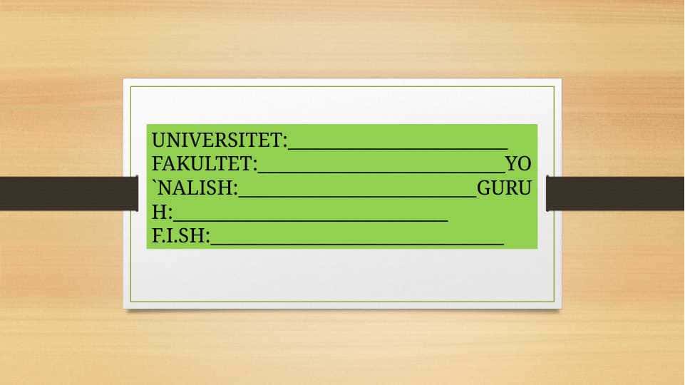 Aqliy hisob va hayr-ehson samarasi.