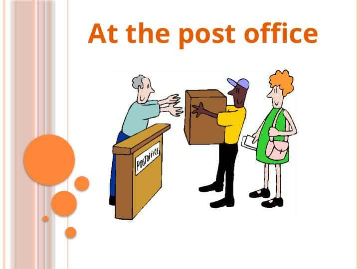 At the post office