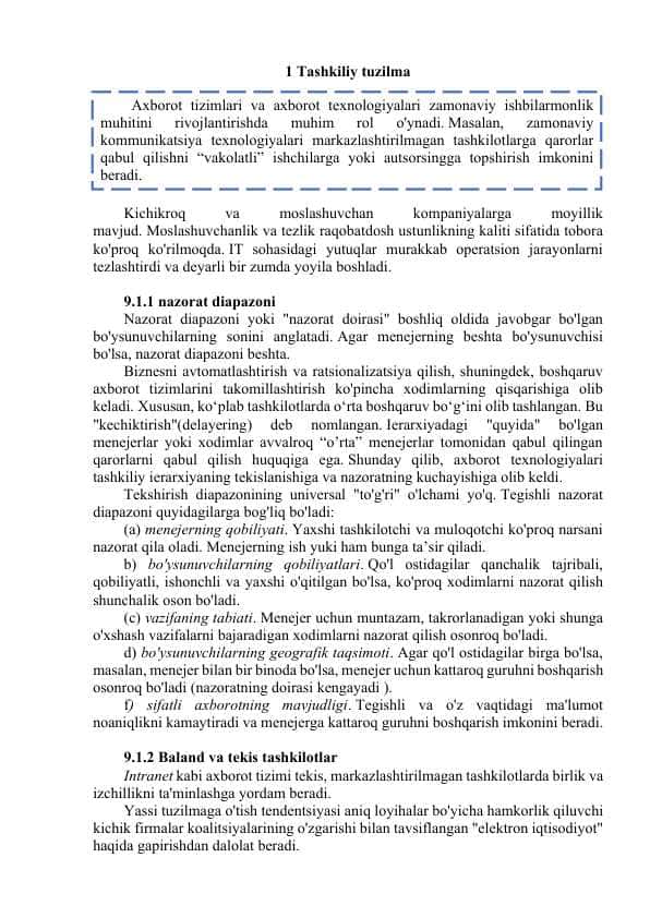 Tashkiliy tuzilma