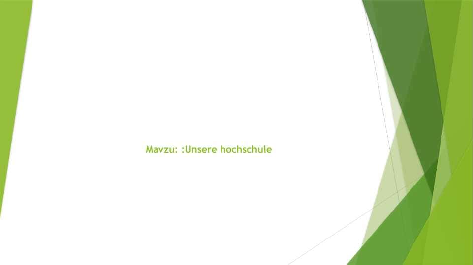 Unsere hochschule