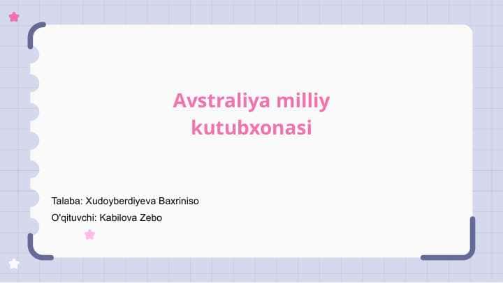 Avstraliya milliy kutubxonasi