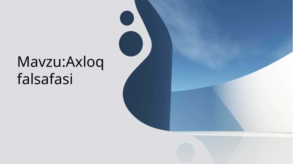 Axloq falsafasi