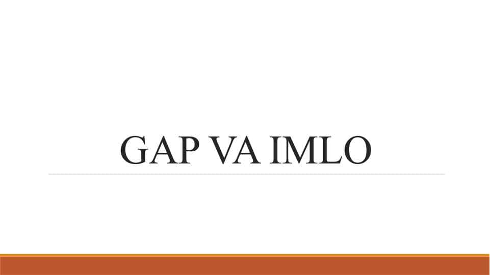 GAP VA IMLO