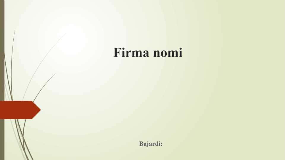 Firma nomi