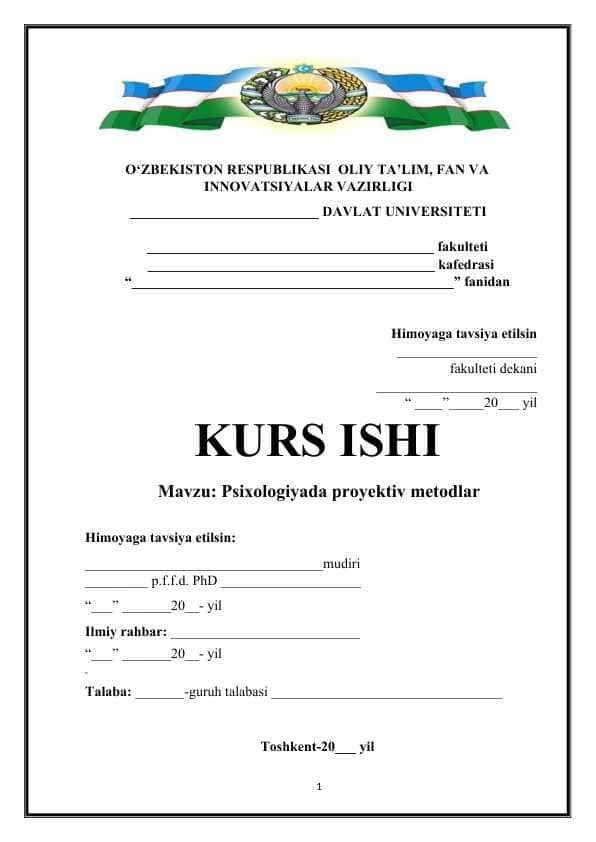 Psixologiyada proyektiv metodlar