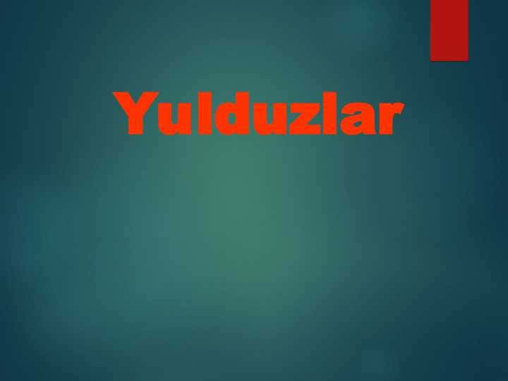 Yulduzlar