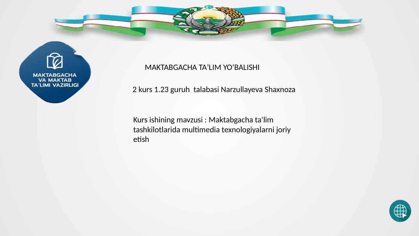 Maktabgacha ta'lim tashkilotlarida multimedia texnologiyalarni joriy etish.pptx