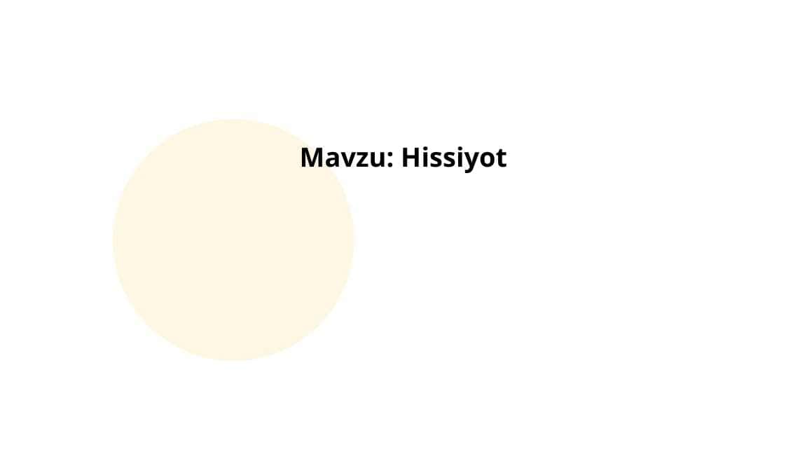 Hissiyot