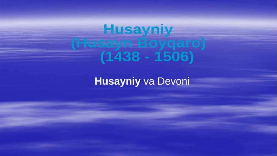 Husayniy va Devoni