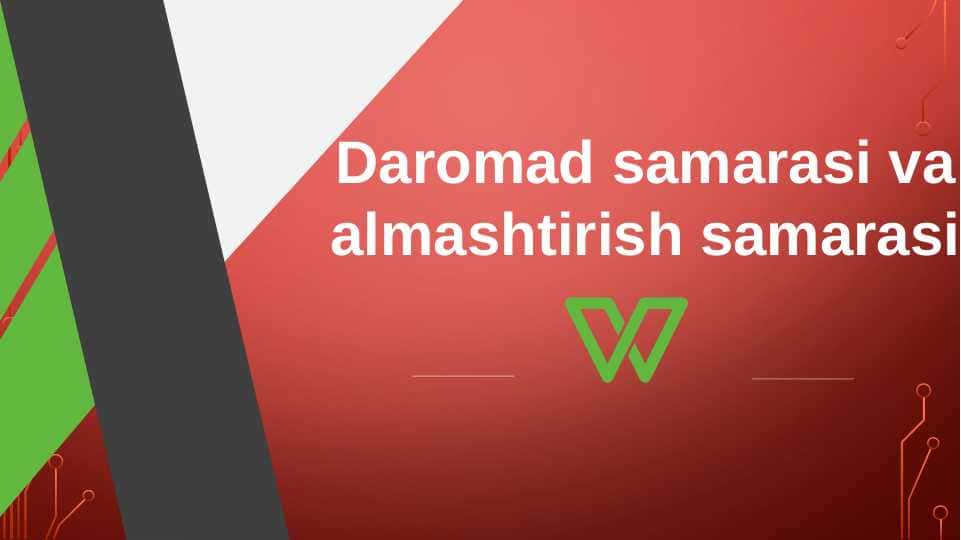 Daromad samarasi va almashtirish samarasi (SLAYD)