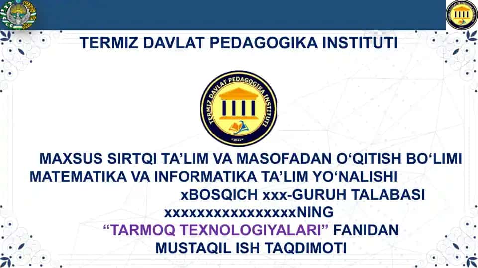 KOMPYUTERNI INTERNETGA ULASH HAQIDA MA'LUMOT