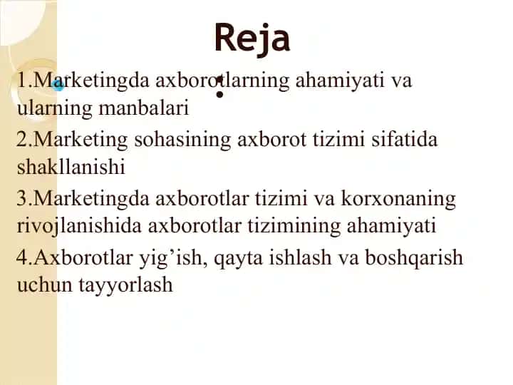 Marketing axborot tizimi