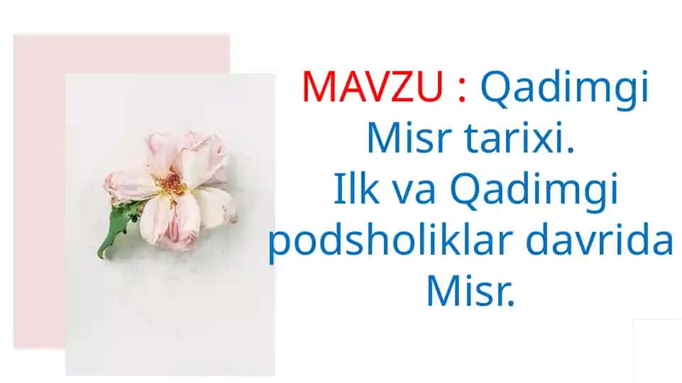 Qadimgi Misr tarixi