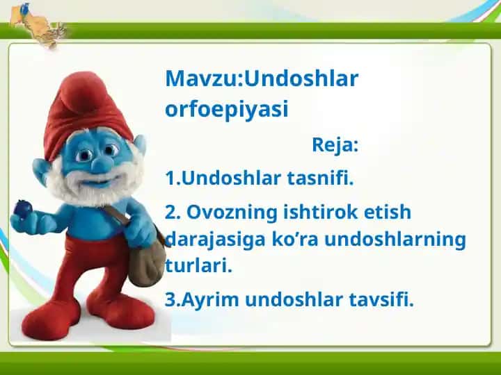 Undoshlar orfoepiyasi.