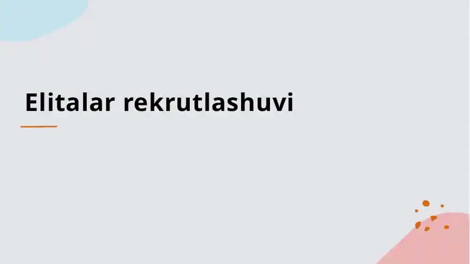 Elitalar rekrutlashuvi