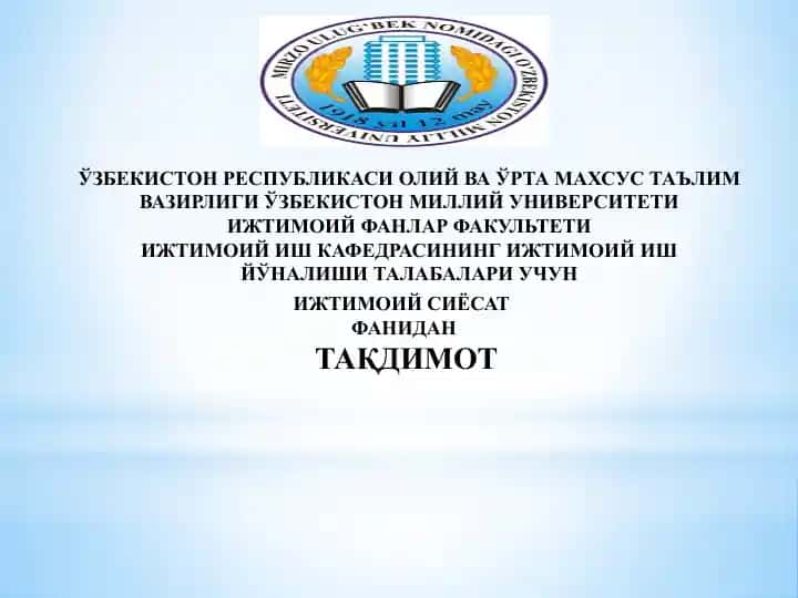 Ijtimoiy xizmatlar