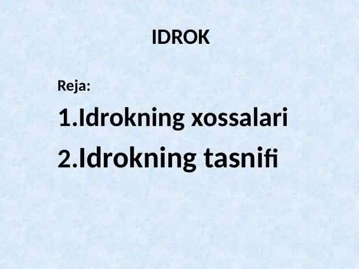 idrok